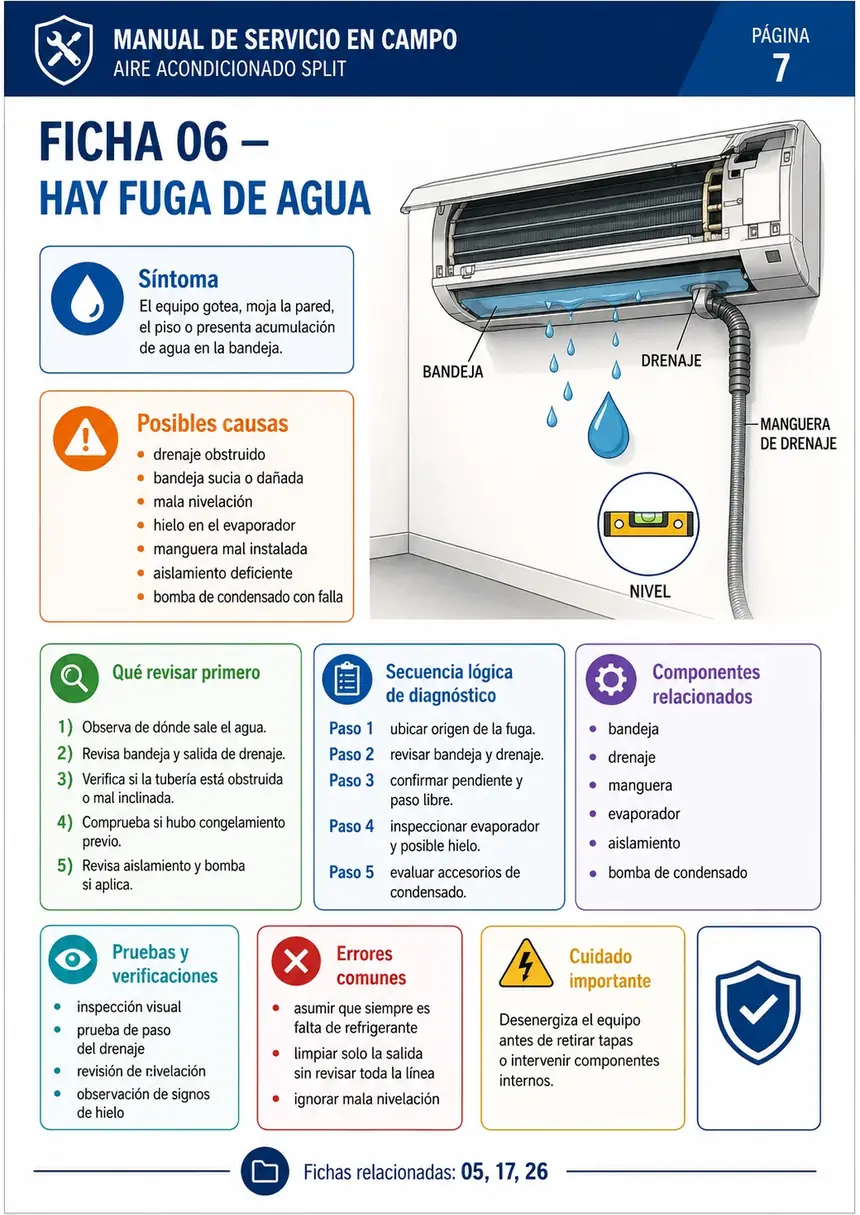 Ejemplo de ficha de avería