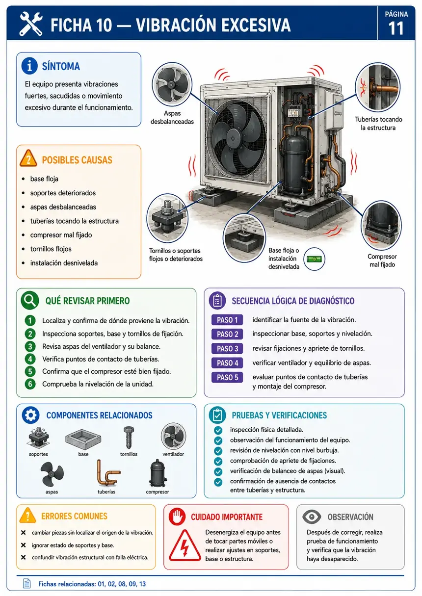 Ejemplo de ficha de avería